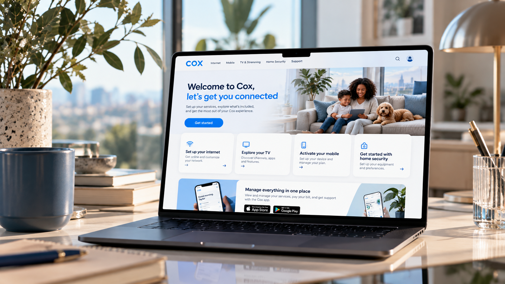 Cox Welcome — A focused onboarding experience for new residential customers